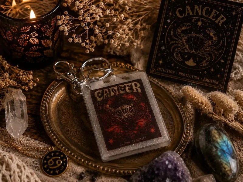 Porte-Clés Astrologique Cancer – Gardien des Émotions
