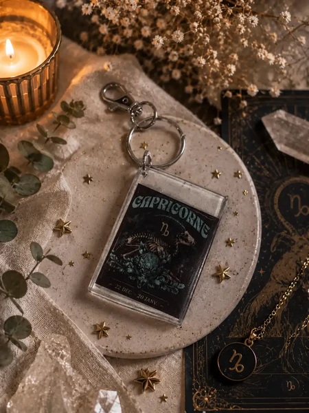 Porte-Clés Astrologique Capricorne – Ambition & Sagesse