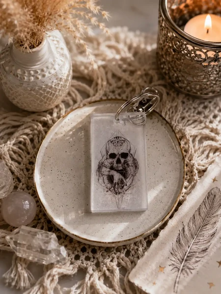 Porte-Clés Tête de Mort "Memento Mori"
