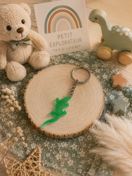 Porte-Clés "Lézard Émeraude"