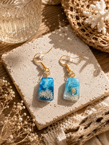 Boucles d'Oreilles "Rivage Secret"