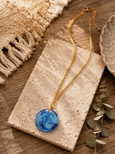 Collier "Brume d'Azur"
