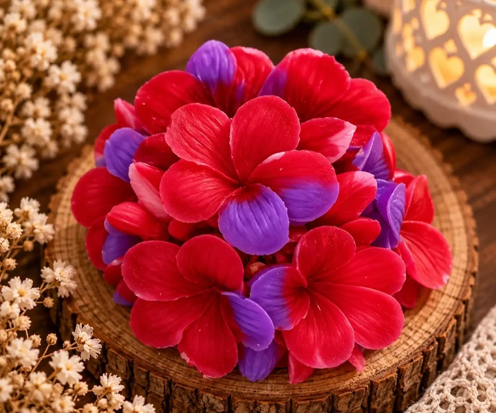Fleurs de cerisier fushia et violet