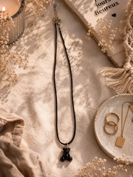Ourson Onyx Élégance