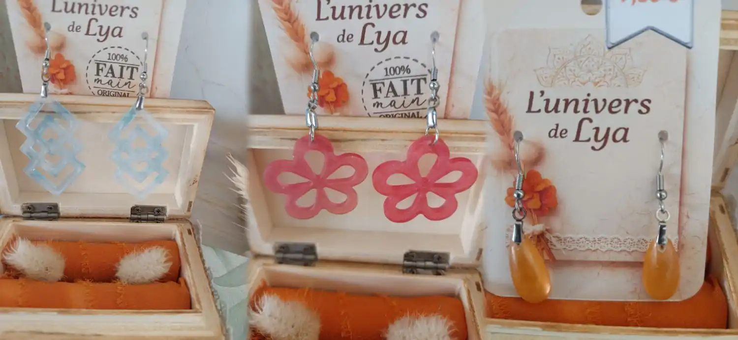 Les avantages des bijoux en résine artisanale créés par L'Univers de Lya